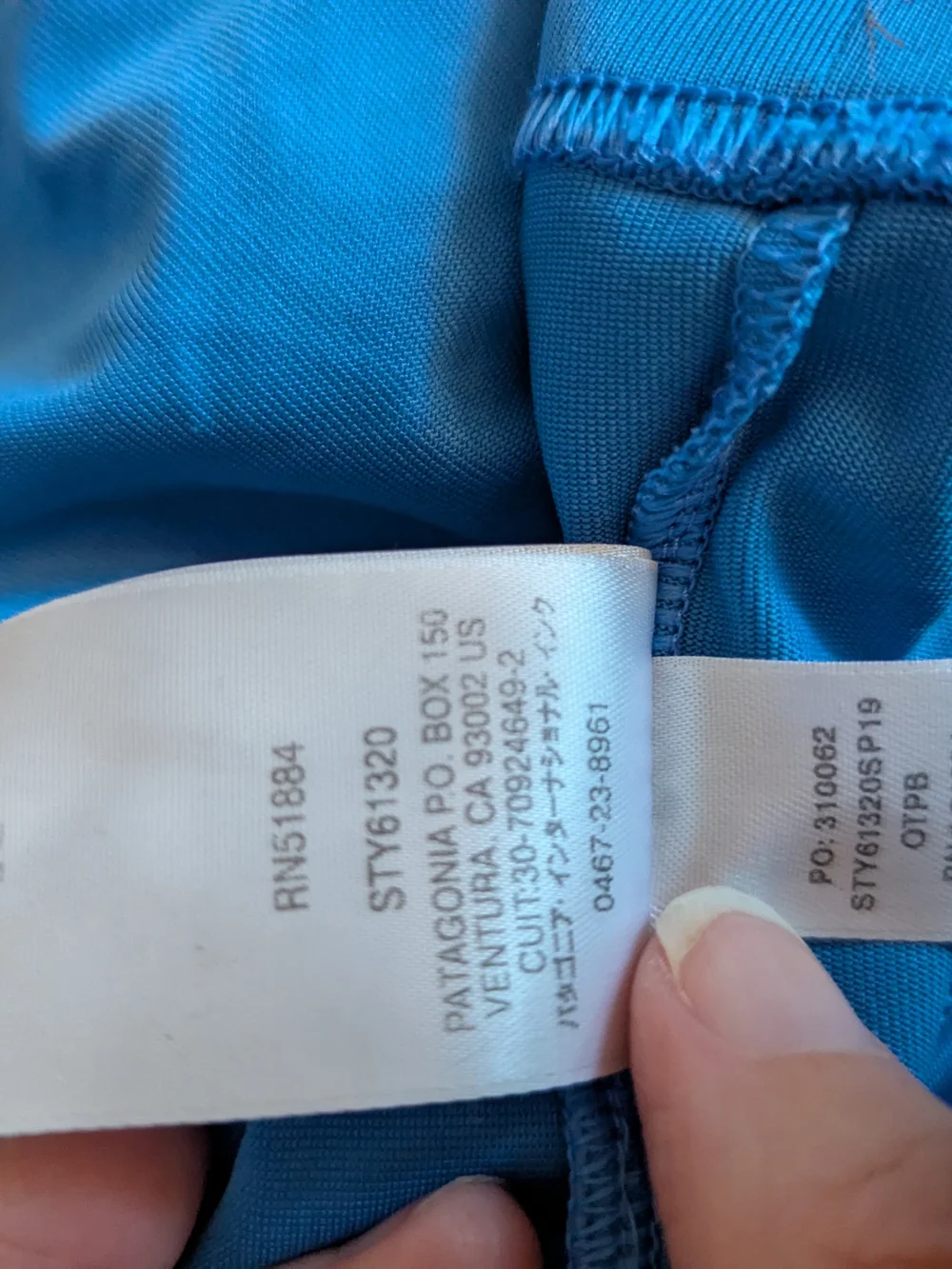 Patagonia Capilene Silkweight Sun Hoody Shirt 2T Superior Blue 2019